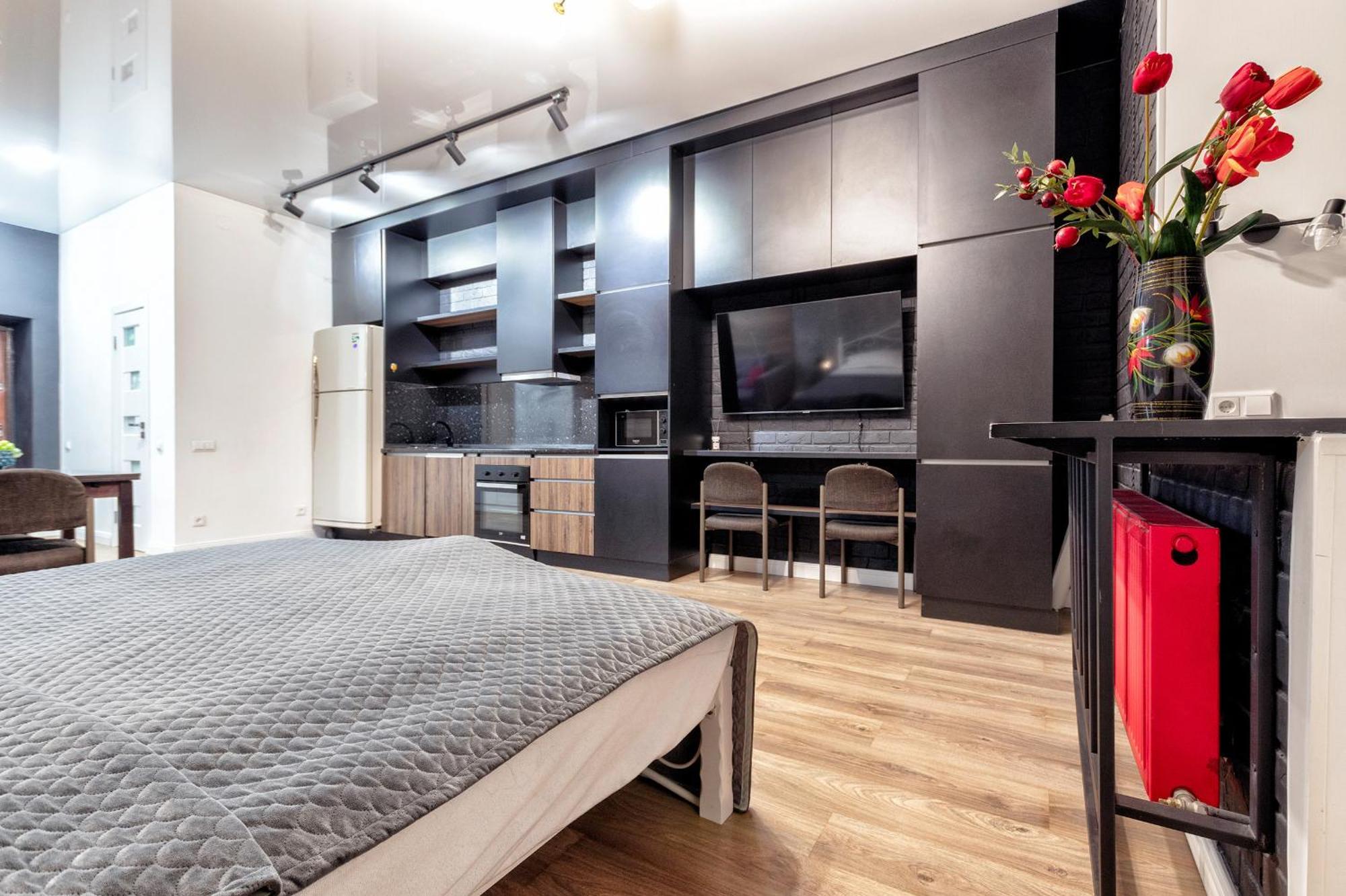 Студия С Дизайнерским Ремонтом В Элитном Доме Pavlodar Extérieur photo