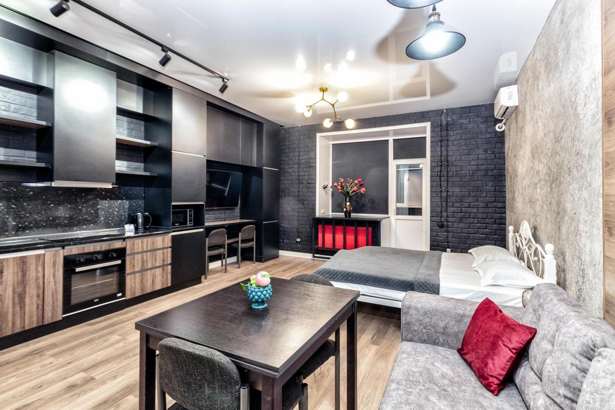 Студия С Дизайнерским Ремонтом В Элитном Доме Pavlodar Extérieur photo